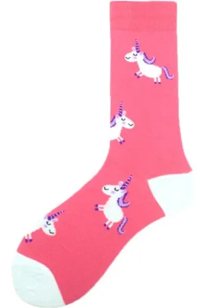 Merkloos Eenhoorn Sokken - Unicorn Sokken - Katoen - Uniseks - Schoenmaat 38-45