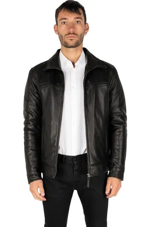 Leather Hype KENT Zwarte Leren Jas - Luxe Herenjas in Nappaleer - Heren Jas in grote maten - Onderhoudsvrij - Waterdicht - Winddicht -
