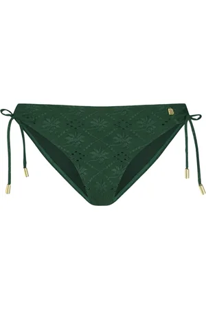 Beachlife Green Embroidery Dames Bikinibroekje