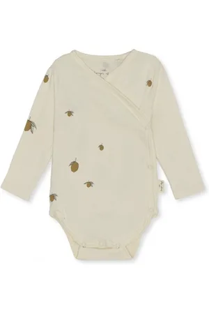 Konges Sløjd Konges Sløjd Newborn Body Lemon - New Born Body met Print - Baby Romper met Lemon Print