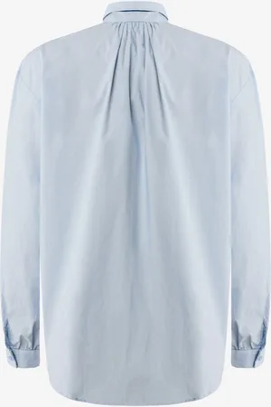 Mexx Blouse Met Strikkraag Blauw Dames