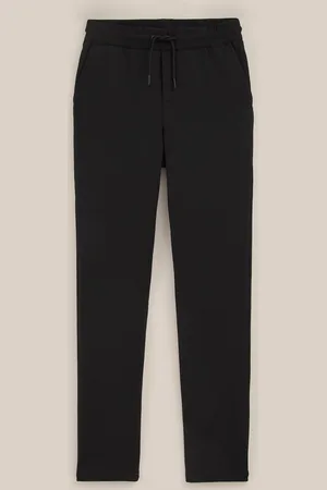 WE Fashion Jongens slim fit pantalon met structuur