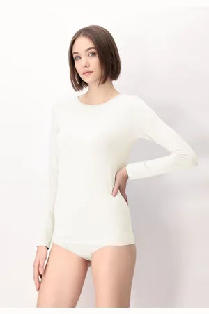 Oroblu Perfect Line Modal - T-Shirt Long Sleeve - Kleur Ivory