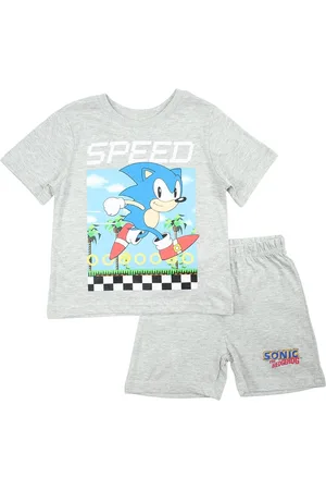 Merkloos Sonic the Hedgehog shortama/pyjama speed katoen maat 92