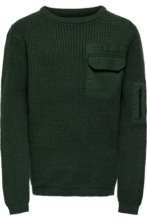 ONLY KOBVICTOR L/S POCKET DETAIL PULLOVER KNT Jongens Trui