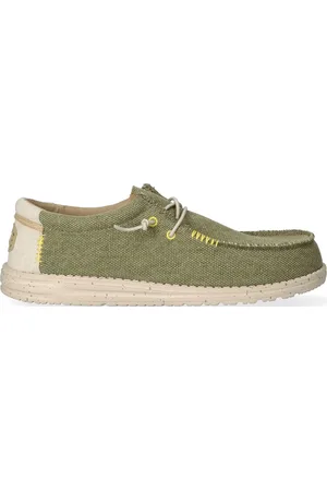 Hey dude Wally Coastline Jute Heren Instappers Olive