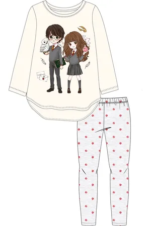 Merkloos Harry Potter en Hermione pyjama katoen maat 110