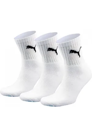 PUMA Short crew 3p unisex - Sportsokken - Volwassenen - white - 39-42