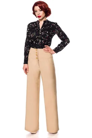 Belsira Marlene Wijde broek - S