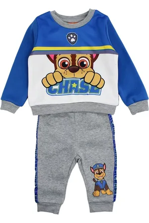 Merkloos Paw Patrol Chase baby joggingspak/huispak/vrijetijdspak /grijs maat 80