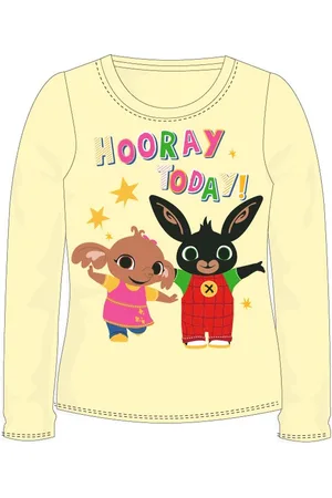 Merkloos Longsleeve shirt Bing Bunny hooray today! maat 110