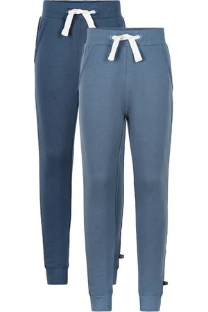 Minymo Joggingbroek Jongens Katoen Blauw 2-delig Mt 80
