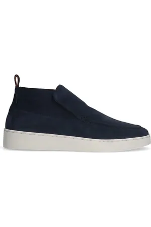 Manfield Heren - Blauwe suède boots