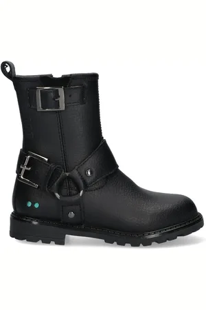 Bunnies JR 224866-589 Meisjes Biker Boots - - Leer - Gesp Met Rits