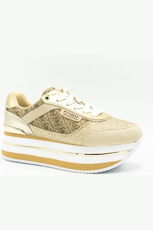 Guess Hansin Active Lady Dames Sneakers - Beige/Bruin