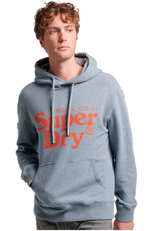 Superdry Venue Classic Logo Hoodie Blauw S Man