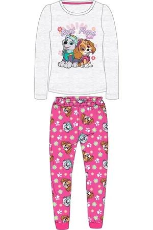 Merkloos Paw Patrol Skye & Everest best pups ever pyjama katoen /roze maat 98