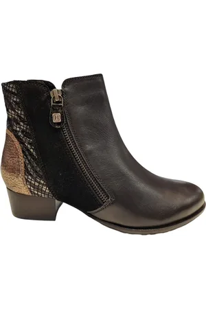 Helioform 560.015.0350 H Dames Enkellaarsjes - Bruin - 38