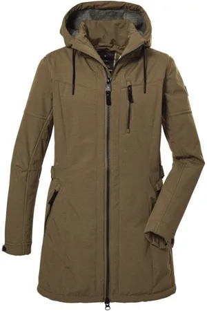 Killtec Dames softshell winterparka - Dames softshell parka jas - - 40898 - maat 44