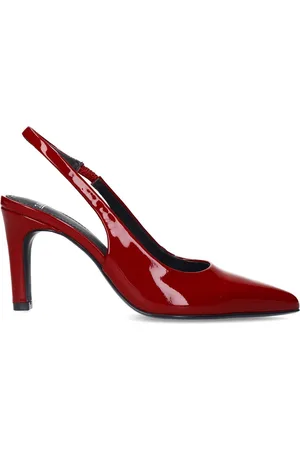 Manfield Dames - Rode lakleren slingbacks