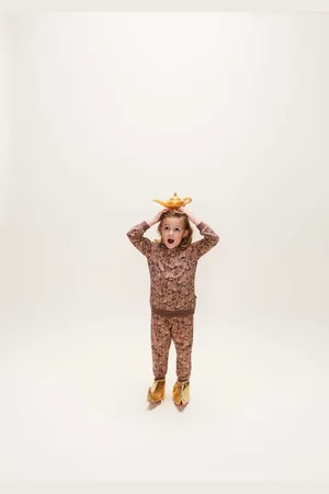 Charlie Choe Meisjes pyjama aop Grey