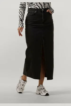 NOTRE-V Denim Maxi Skirt Rokken Dames -