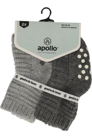 Apollo Baby - Home - Thuis - Antislip - Sokken - 2-pack -