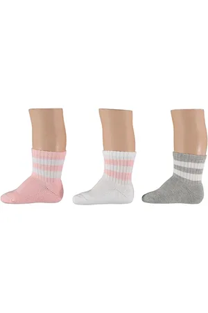 Apollo Sokken - Sport - Baby - 3-pack - Roze - Grijs - Wit