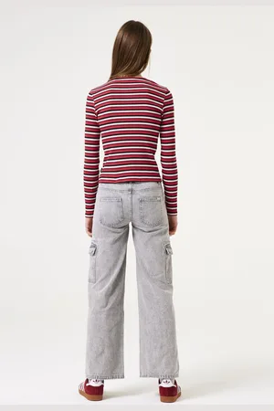 Garcia Meisjes T-shirt Rood Long mouw