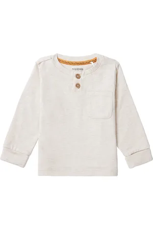 Noppies Boys tee Taft long sleeve Jongens T-shirt - Oatmeal