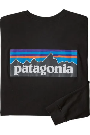 Patagonia L/S P 6 Logo Responsibili Tee Heren T-shirt Black M
