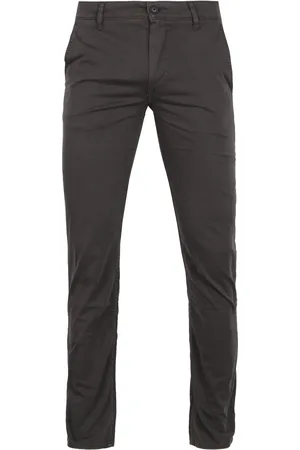 HUGO BOSS Hugo - Chino Schino Slim Antraciet - Slim-fit - Chino Heren maat W 35 - L 32