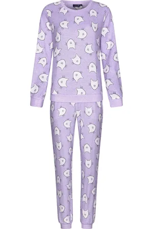 Rebelle Duurzame paarse pyjama katten -