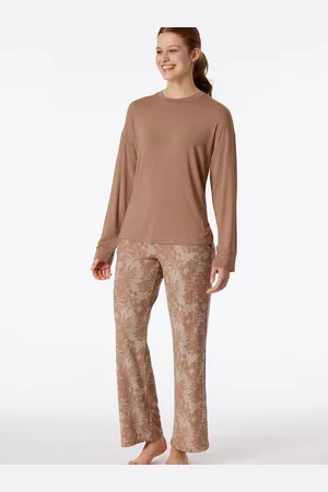 Schiesser Selected! premium inspiration pyjamaset - dames pyjama van lange klei