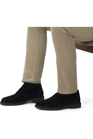 Manfield Heren - Zwarte suède boots
