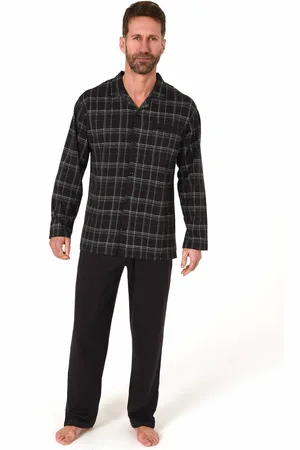 Normann Heren doorknoop pyjama Trend 71284 - - XL/54
