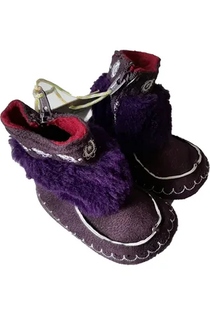 Ducky Beau Babyschoentjes Donkerpaars