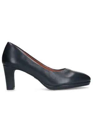 No Stress Dames - Blauwe leren pumps