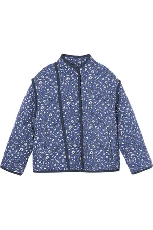 Vertbaudet Gewatteerd jasje met bloemen en sherpa voering voor meisjes
