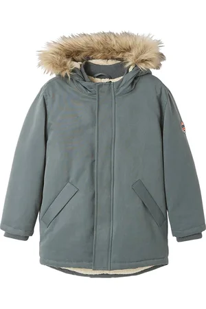 Vertbaudet Jongensparka met capuchon en gerecyclede polyester voering