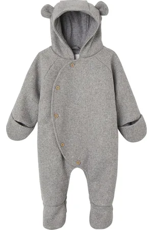 Vertbaudet Overall met capuchon van wol voor baby