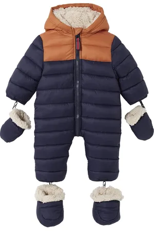 Vertbaudet Colorblock kruippakje baby gevoerd en gewatteerd