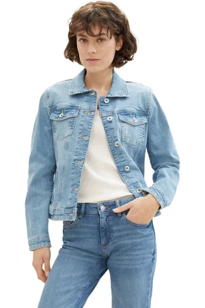 TOM TAILOR Dames Jas AUTHENTIC DENIM regular fit Blau XS Volwassenen