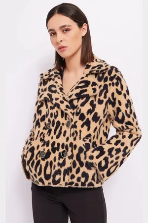 Gaudi Animal coat 321FD33005 Black