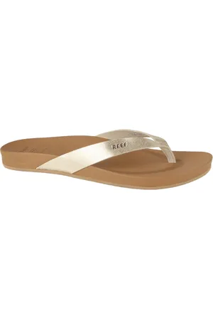 Reef Cushion Court Teenslippers - Tan/champagne