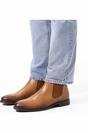 Manfield Heren - leren chelsea boots