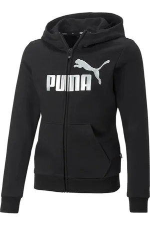 PUMA Essential+ Logo Hooded Vest Junior