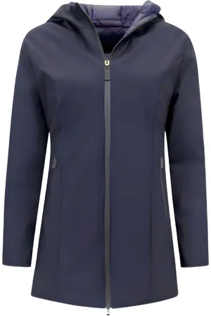 Matogla Dames Winterjas Lang - Winterjas Dames Waterdicht - Double Face - Slim Fit Damesjas - Blauwe Jas