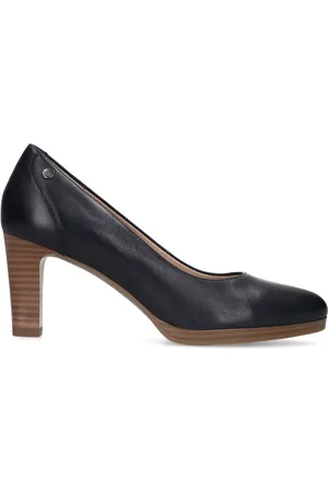 No Stress Dames - Blauwe leren pumps