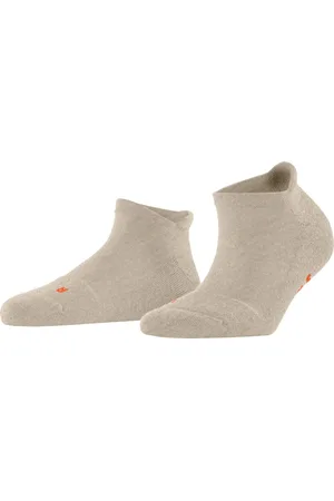 Falke Keep Warm anatomische pluche zool merinowol sneakersokken dames beige